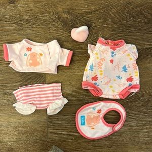 Welcome baby clothing set for Baby Stella by Manhattan Toy Company